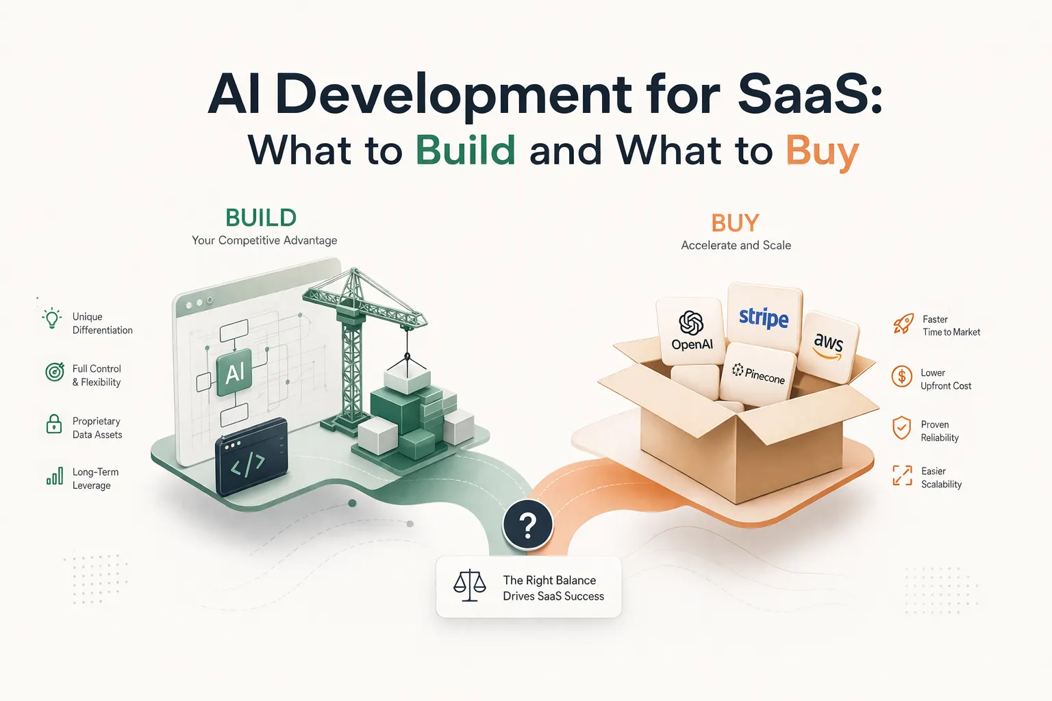 AI Development for SaaS: What to Build and What to Buy
